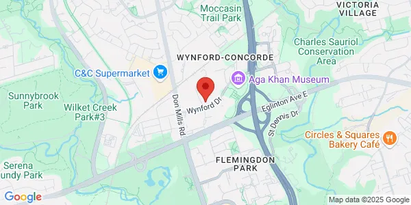 Map of 20 Wynford Drive Suite 312 Toronto, ON M3C 1J4 Canada