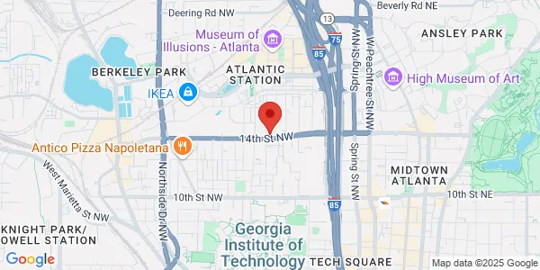 Map of 315 14th St NW Atlanta, GA 30318