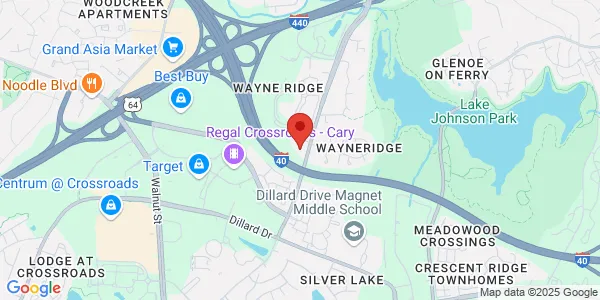 Map of 1604 Jones Franklin Rd Raleigh, NC 27606