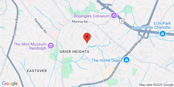 Map of 3220 Latrobe Dr Charlotte, NC 28211