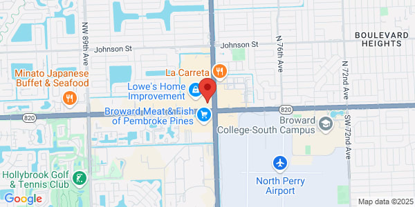 Map of 150 N University Ste 110 Plantation, FL 33324