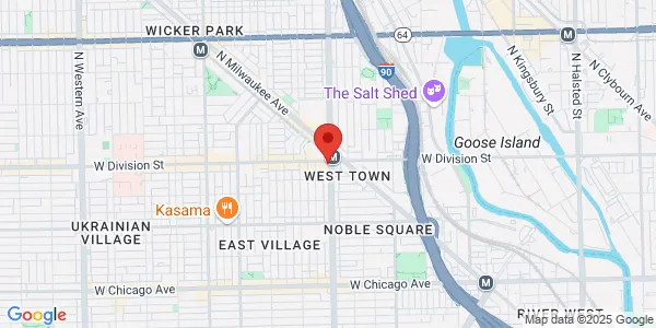 Map of 1601 W Division St Chicago, IL 60622