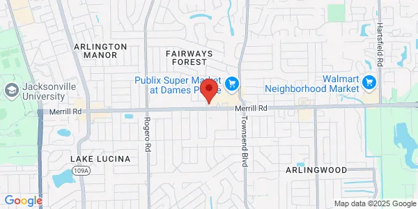 Map of 6947 Merrill Rd Jacksonville, FL 32277