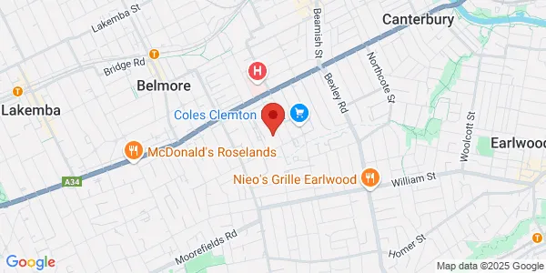 Map of 21-23 Elizabeth St #4 Campsie New South Wales 2194 Australia