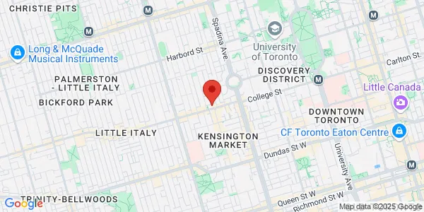 Map of 340 College Street Suite 500 Toronto, ON M5T 3A9 Canada