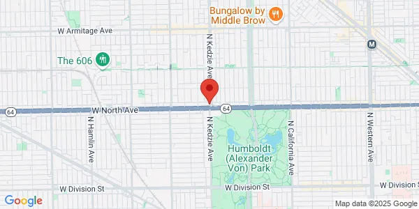 Map of 3202 W North Ave Chicago, IL 60647