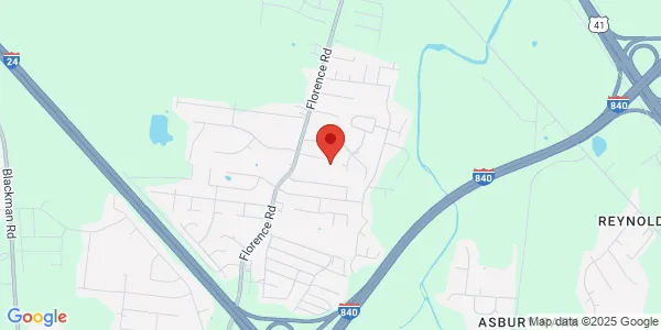 Map of 5107 Bryson Trl Murfreesboro, TN 37129