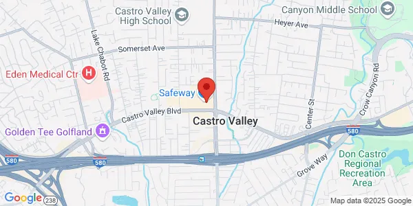 Map of 20629 Redwood Rd Castro Valley, CA 94546