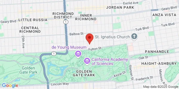 Map of 735 7th Ave San Francisco, CA 94118