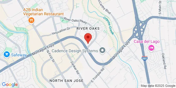 Map of 670 River Oaks Pkwy Ste H San Jose, CA 95134
