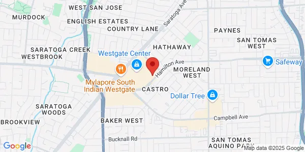 Map of 4735 Hamilton Ave Ste 80 San Jose, CA 95130