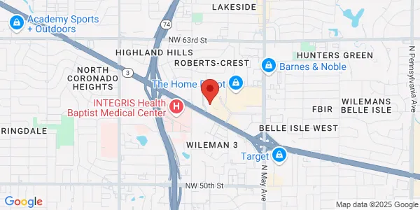 Map of 3209 Nw Expy Oklahoma City, OK 73112