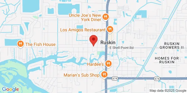 Map of 207 W Shell Point Rd Ruskin, FL 33570
