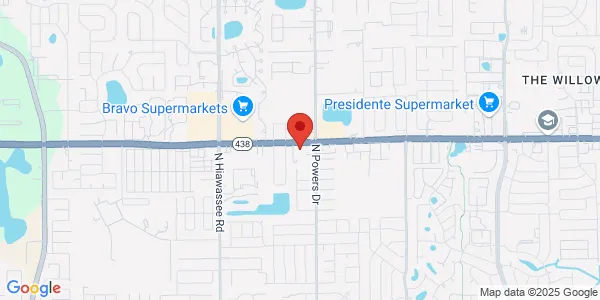 Map of 6388 Silver Star Rd Ste 1-A Orlando, FL 32818