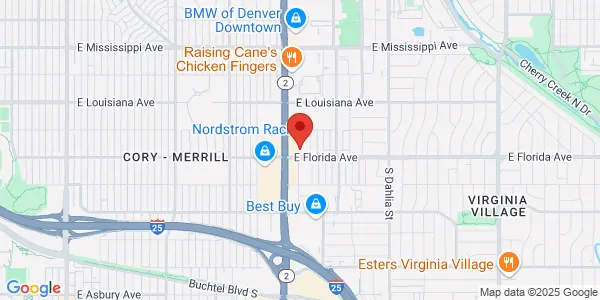 Map of 4105 E Florida Ave Ste 200 Denver, CO 80222