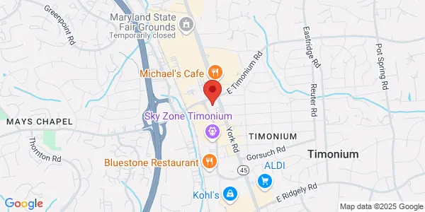 Map of 2080 York Rd Ste 160 Timonium, MD 21093