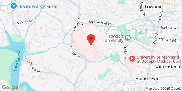 Map of 6535 N Charles St Ste 100 Towson, MD 21204