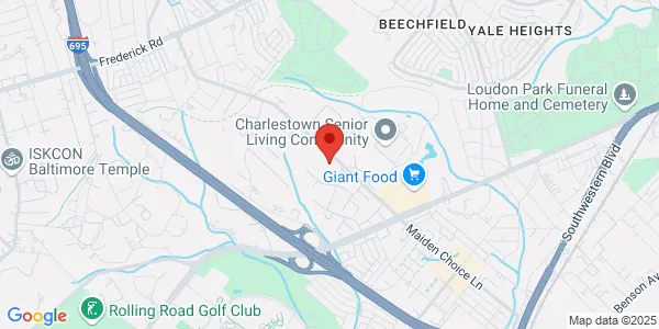 Map of 724 Maiden Choice Ln Ste 302 Catonsville, MD 21228
