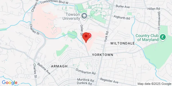 Map of 7501 Osler Dr Ste 204 A Towson, MD 21204