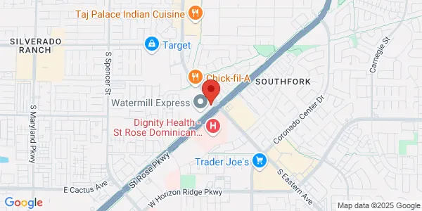 Map of 9975 S Eastern Ave Ste 110 Las Vegas, NV 89183
