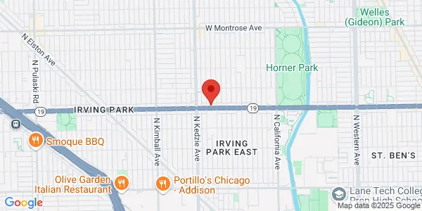 Map of 3114 W Irving Park Ave Ste 1W Chicago, IL 60618