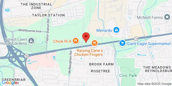 Map of 6400 E Broad St Ste 110 Columbus, OH 43213
