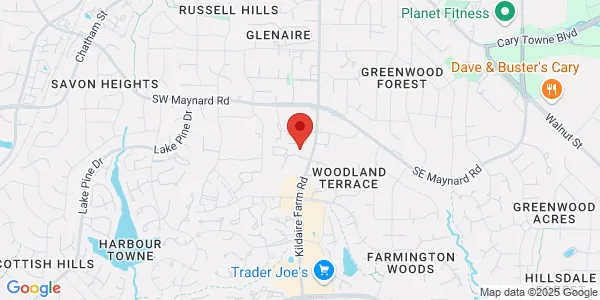 Map of 102 H Commonwealth Ct Cary, NC 27511