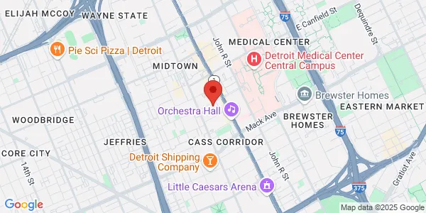 Map of 79 West Alexandrine St Ste 3810 Detroit, MI 48201