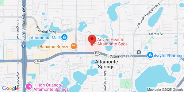 Map of 601 East Altamonte Dr Fl 1 Altamonte Springs, FL 32701