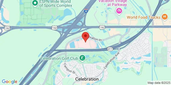 Map of 400 Celebration Pl Celebration, FL 34747