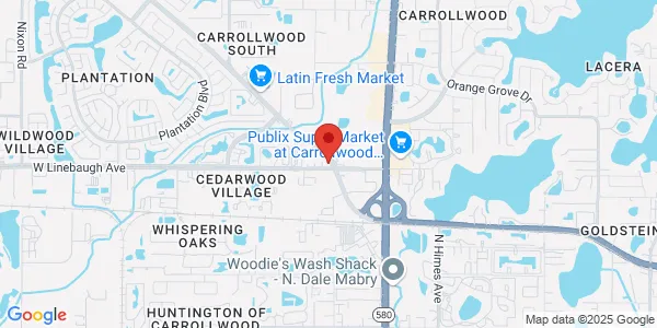 Map of 4001 W Linebaugh Ave Tampa, FL 33624
