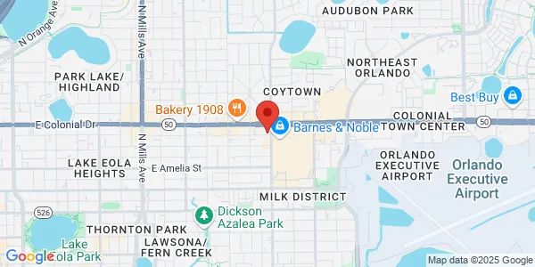 Map of 630 North Bumby Ave Orlando, FL 32803