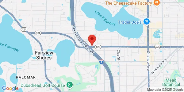 Map of 2325 W Fairbanks Ave Winter Park, FL 32789