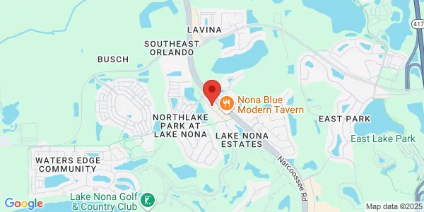 Map of 9637 Lake Nona Village Pl Orlando, FL 32827