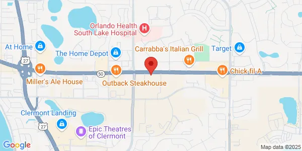 Map of 1919 E Hwy 50 Ste 204 Clermont, FL 34711