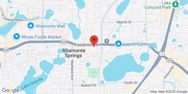 Map of 894 East Altamonte Drive Suite 1100 Altamonte Springs, FL 32701
