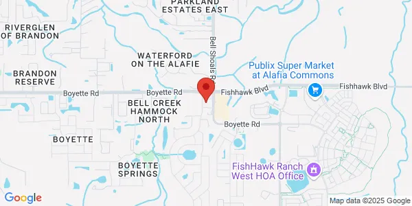 Map of 13403 Boyette Rd Ste 150 Riverview, FL 33569
