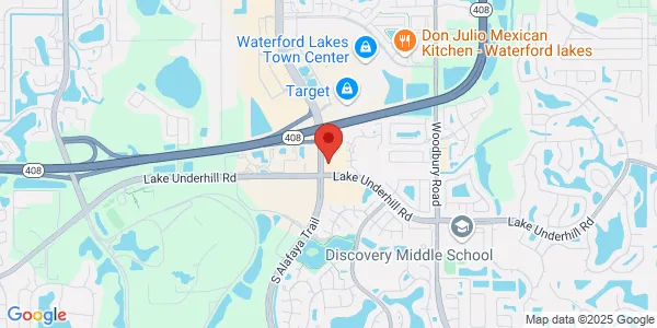 Map of 12301 Lake Underhill Rd Ste 113 Orlando, FL 32828