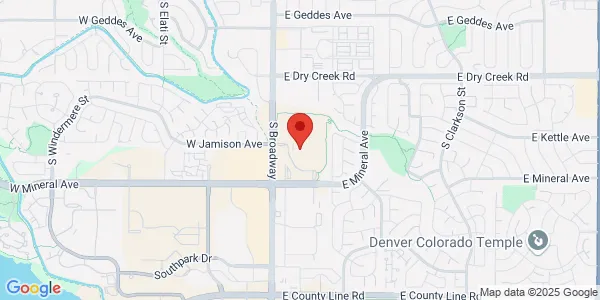 Map of 7700 S Broadway Littleton, CO 80122