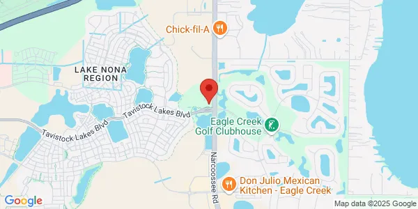 Map of 9975 Tavistock Lakes Blvd Suite 220 Orlando, FL 32827