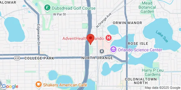 Map of 265 E Rollins St Orlando, FL 32804