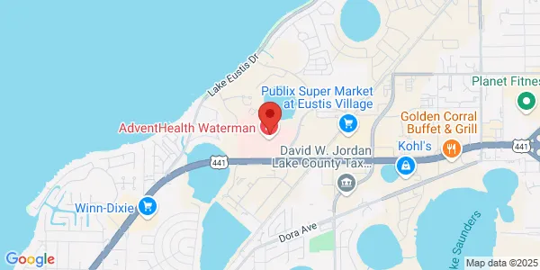 Map of 1000 Waterman Way Tavares, FL 32778