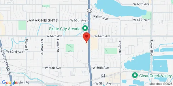 Map of 6335 Sheridan Blvd Arvada, CO 80003