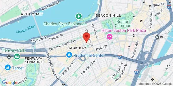 Map of 575 Boylston St Boston, MA 02116