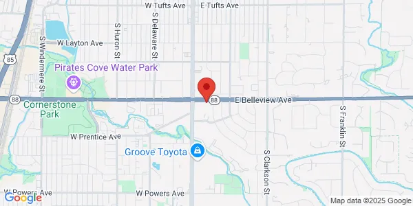 Map of 5102 S Broadway Englewood, CO 80113