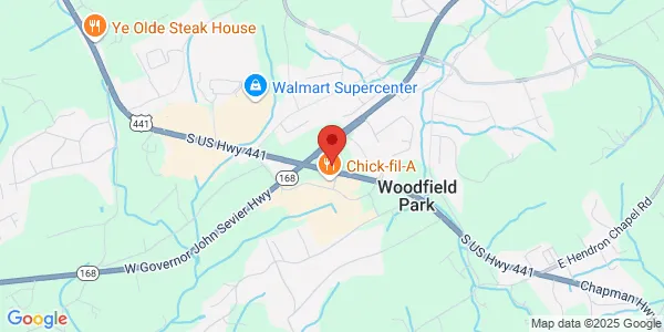 Map of 7564 Chapman Hwy Knoxville, TN 37920