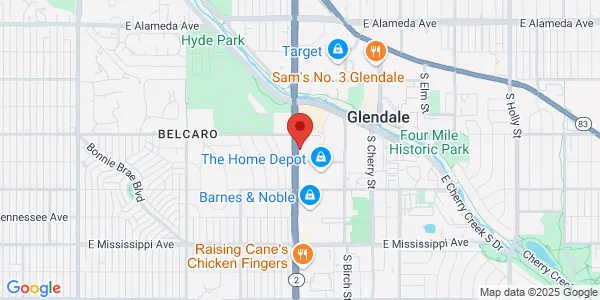 Map of 760 S Colorado Blvd Denver, CO 80246