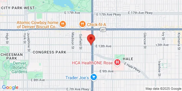 Map of 1295 Colorado Blvd Denver, CO 80206