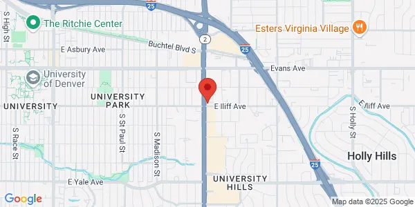 Map of 2290 S Colorado Blvd Denver, CO 80222