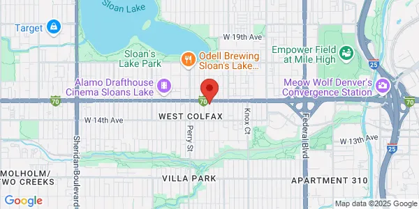 Map of 3790 W Colfax Ave Denver, CO 80204
